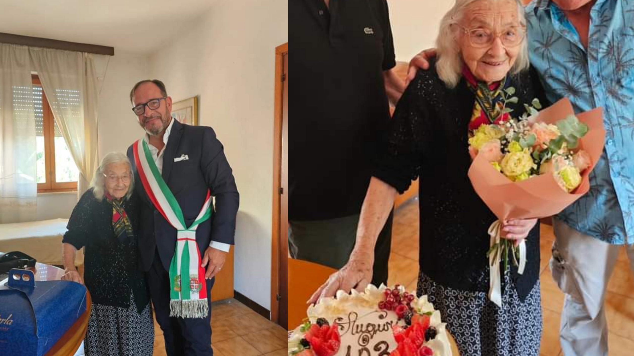 Villasimius, 103 candeline sulla torta per zia Bonuccia Longoni