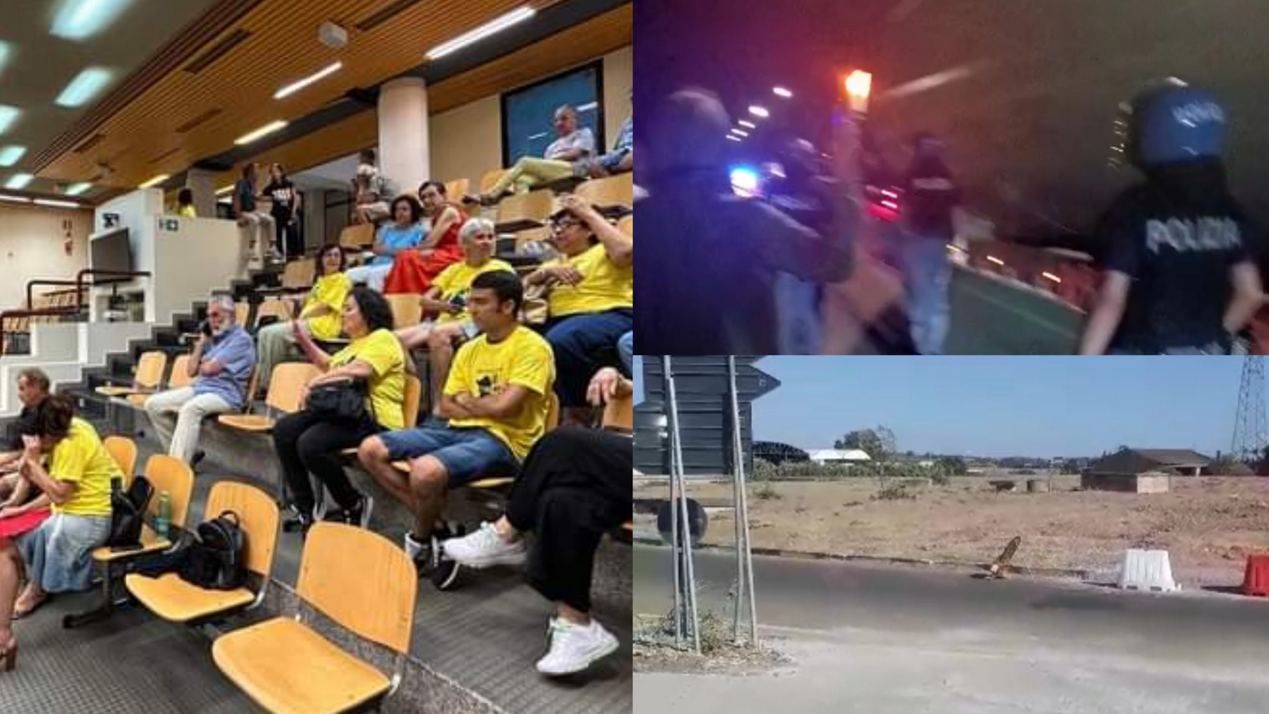 Oristano, un’altra notte di protesta al porto per fermare la seconda pala eolica