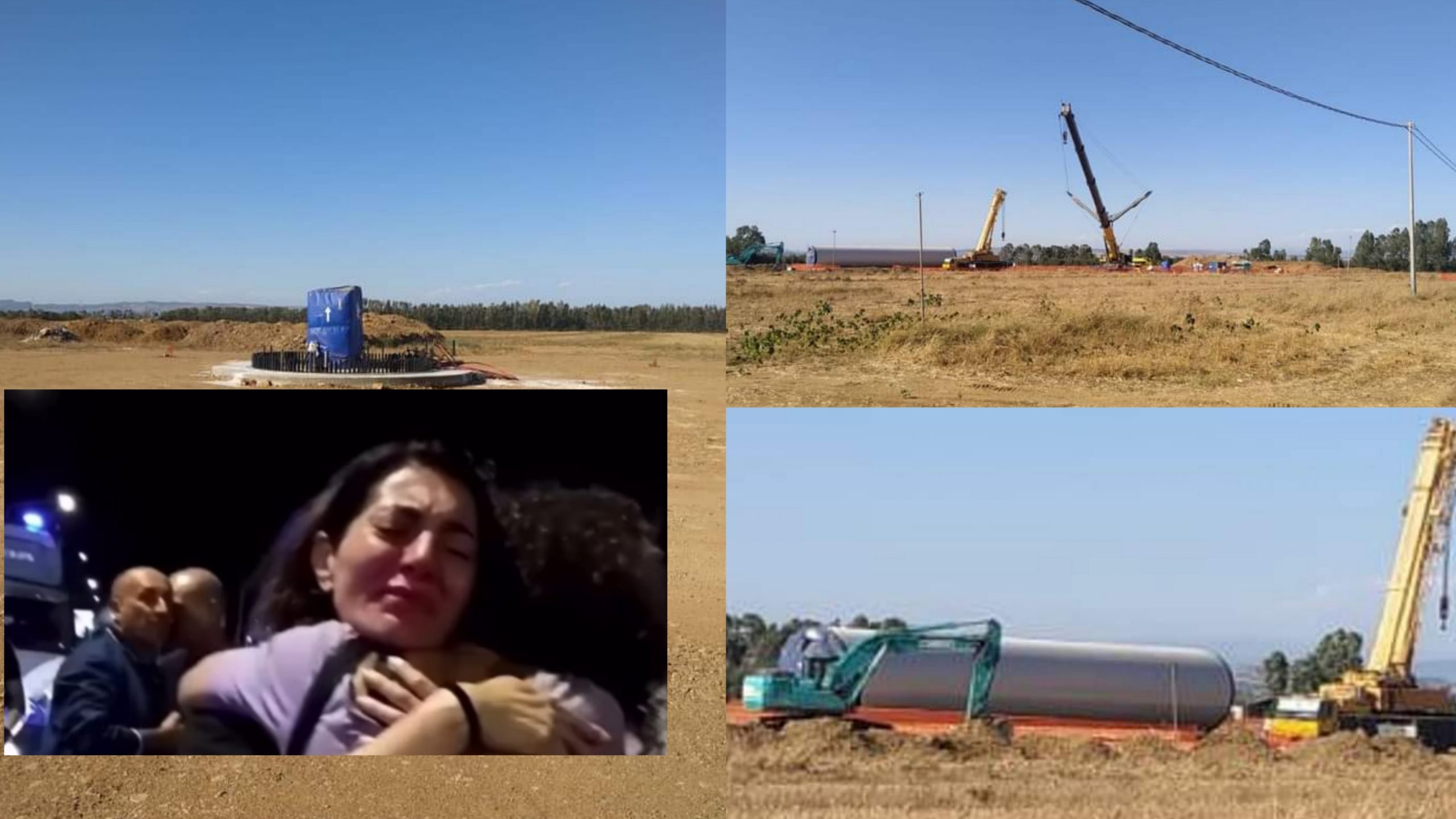 Sbarcate altre pale eoliche per un nuovo impianto tra Samassi, Villacidro e Sanluri