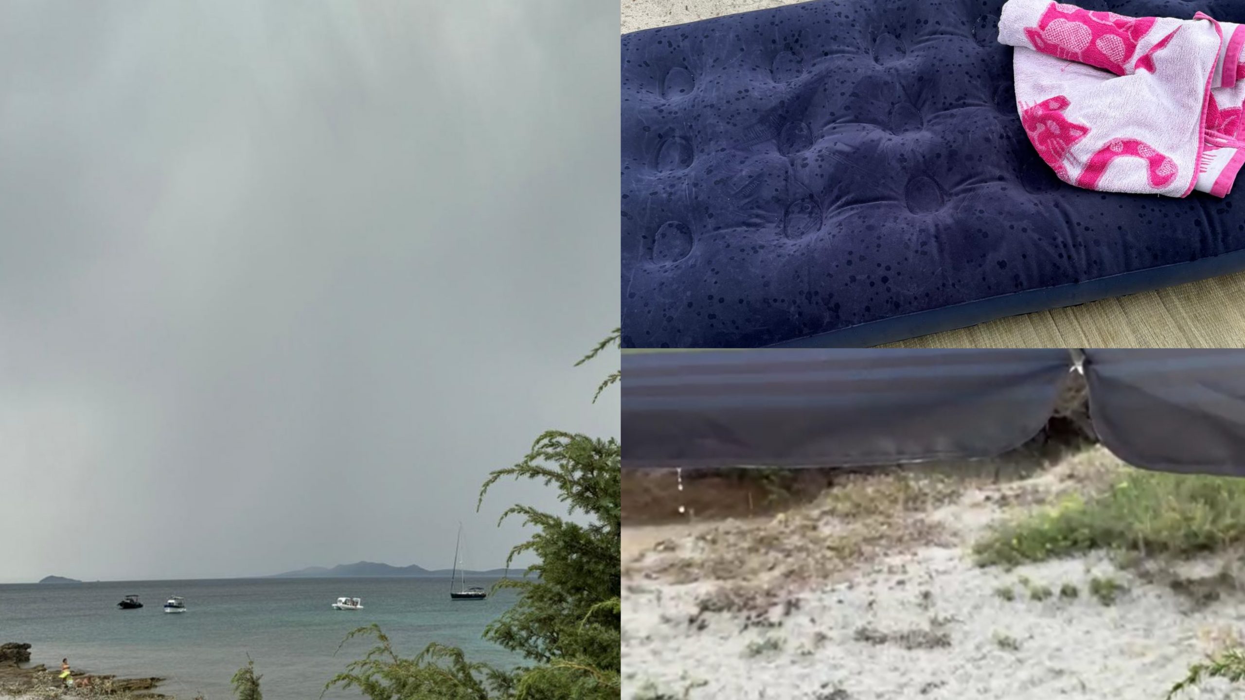 Da 40 gradi, sole e tuffi in acqua a 7 gradi in meno, vento e pioggia: la fuga dalle spiagge in Sardegna