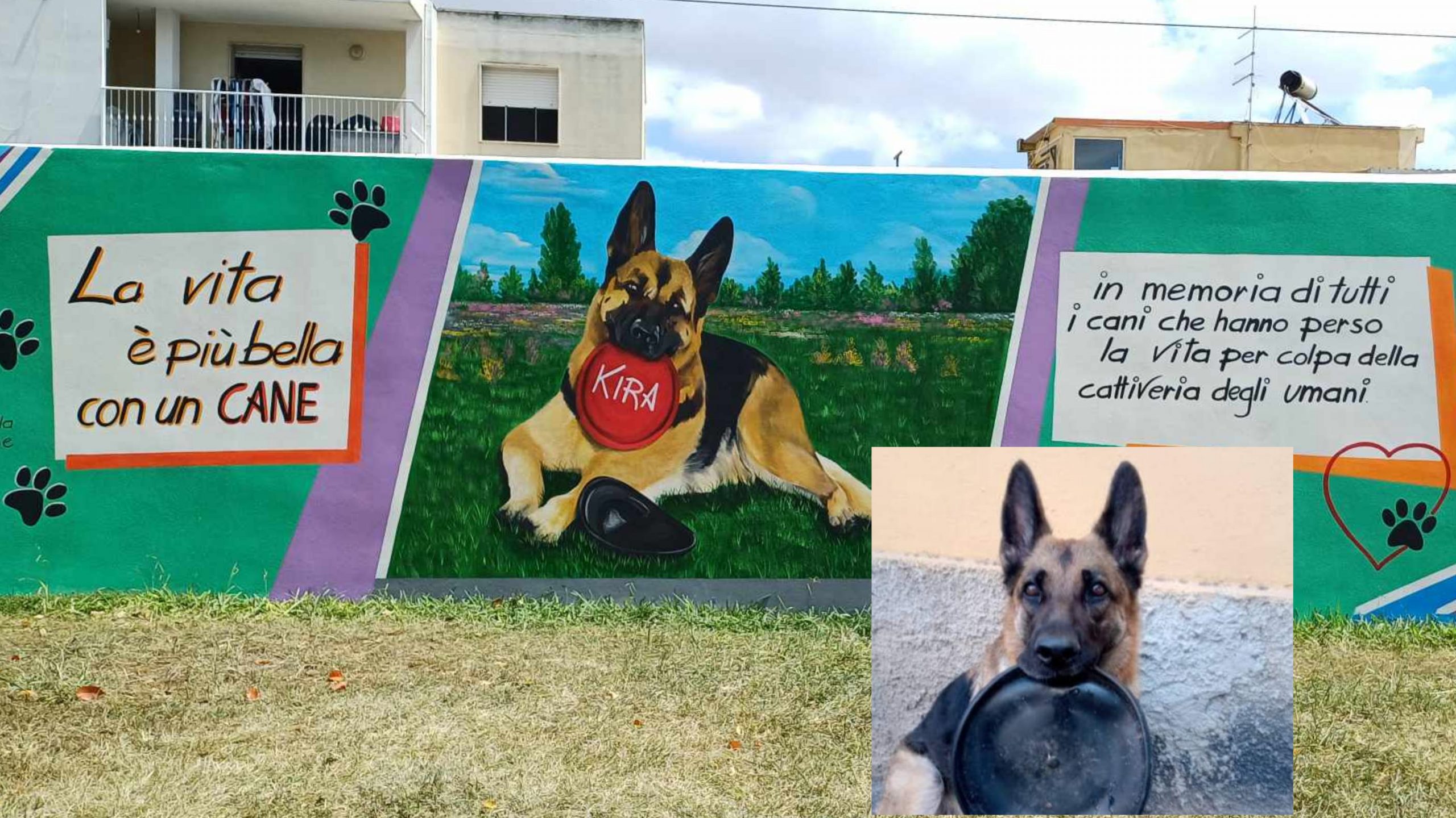 Pirri, il murale al parco dell’ex vetreria è pronto per essere inaugurato