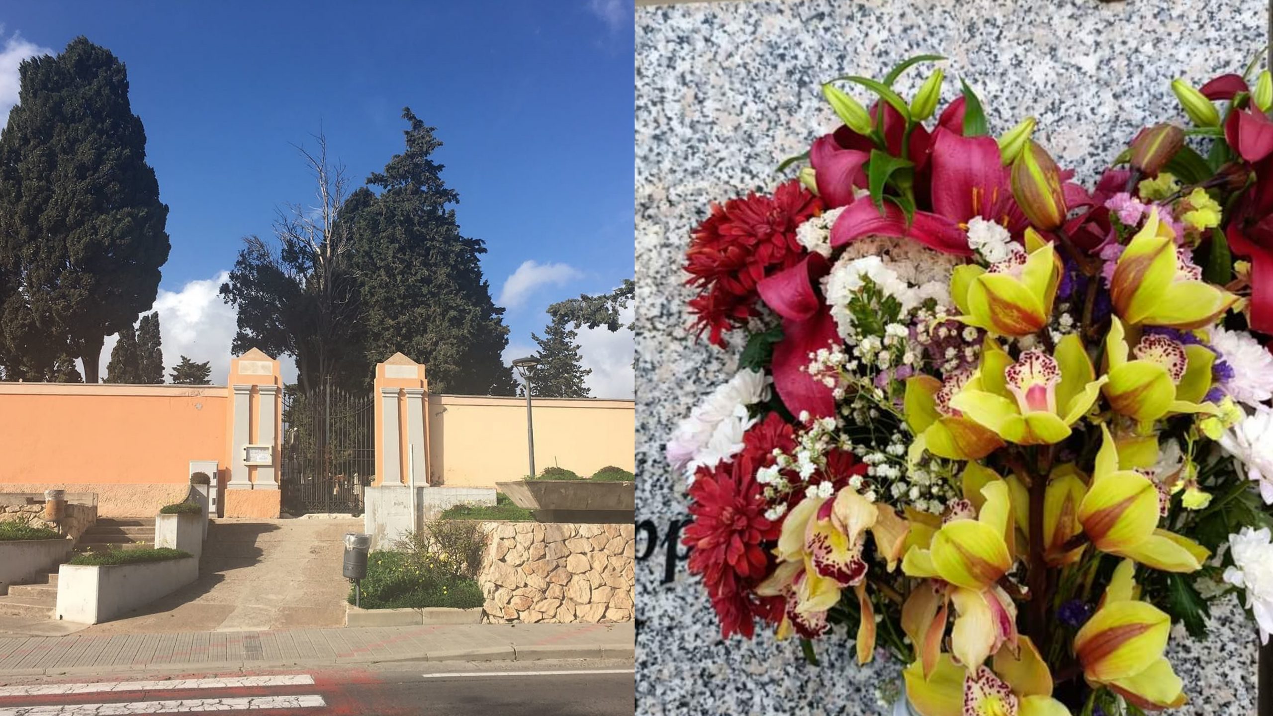 Selargius, fiori rubati dalle tombe e posizionati in altri loculi