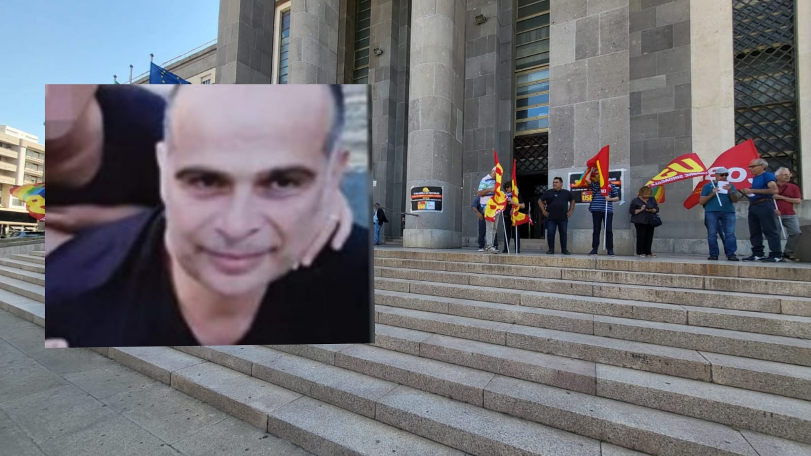 Ignazio Sessini morto in un incidente alla Villaservice, protesta in tribunale: “Basta morti sul lavoro”