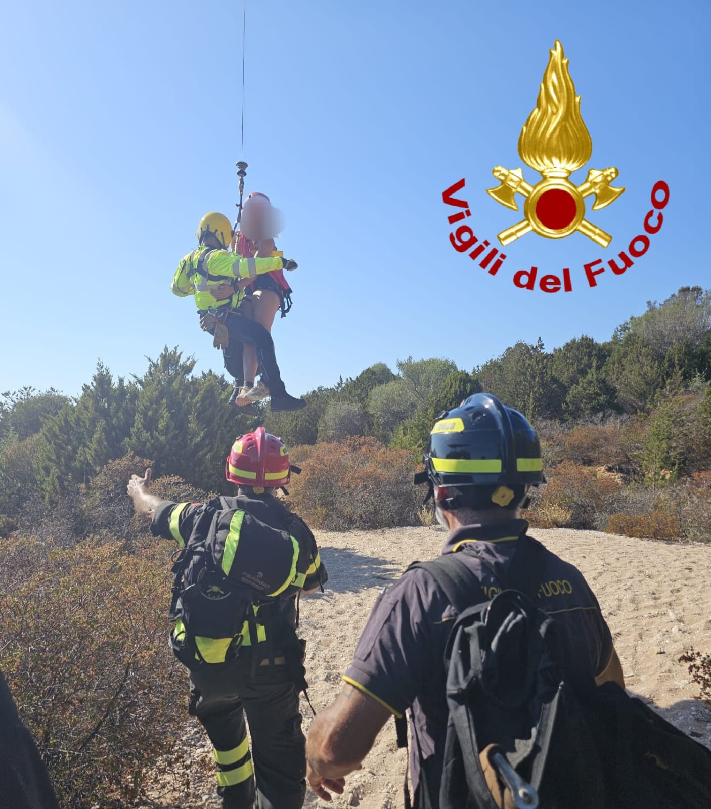 Spettacolare salvataggio all’isola di Tavolara, in salvo una turista francese