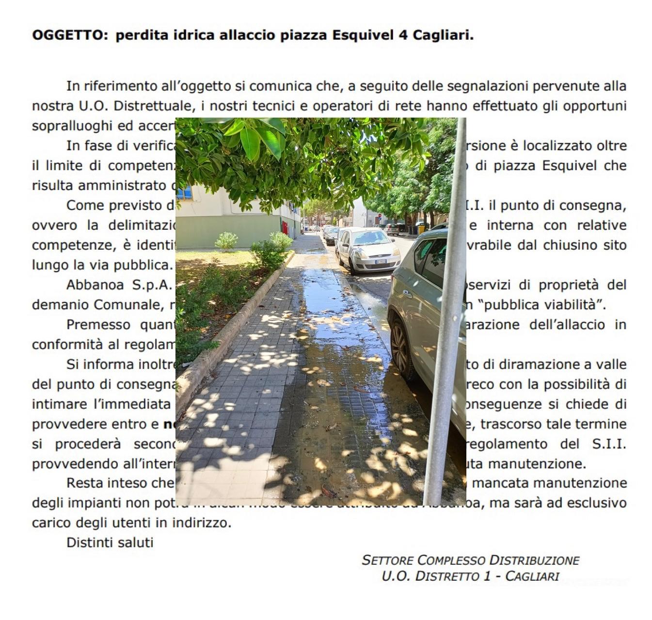 Maxiperdita in via del Seminario a Cagliari, Abbanoa scrive al condominio: “Riparate subito il guasto o chiuderemo l’acqua”