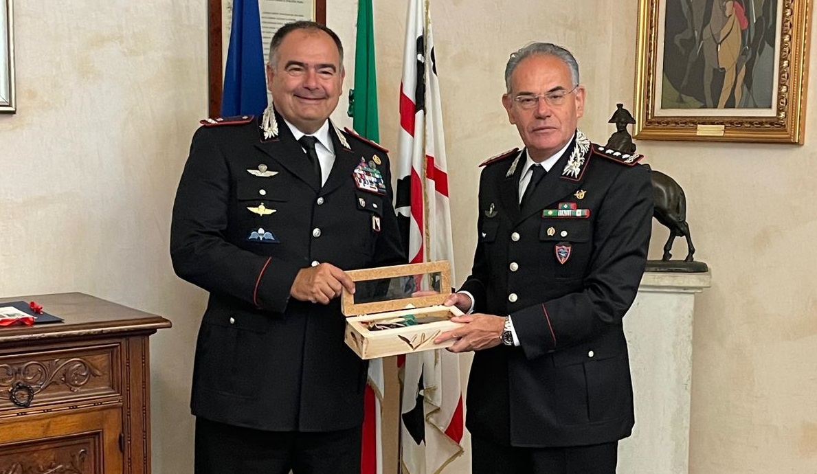 Cagliari, il generale Rispoli in visita ai reparti dei carabinieri forestali