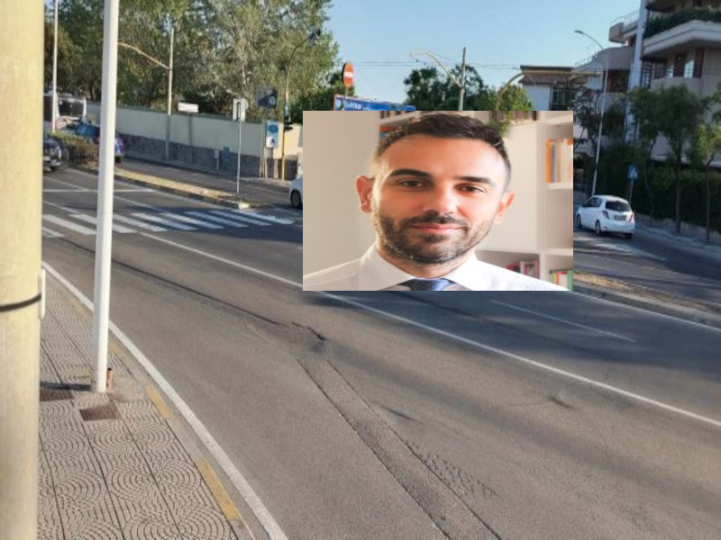 Cagliari, travolto da uno scooter elettrico sulle strisce: Giovanni Fanni ha salvato il figlio spingendolo all’ultimo
