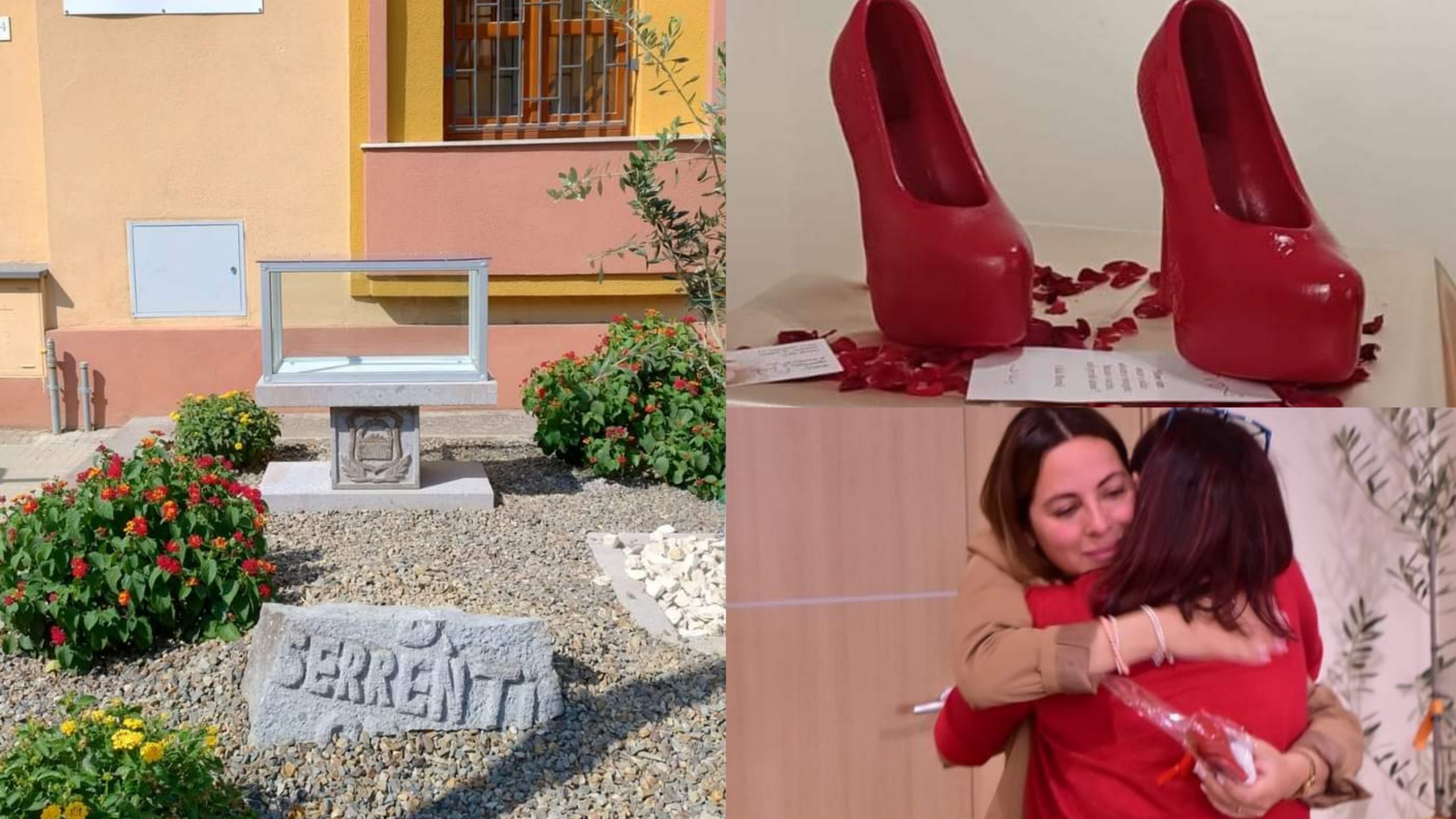 Serrenti, una teca speciale di fronte al municipio per accogliere il simbolo contro la violenza sulle donne