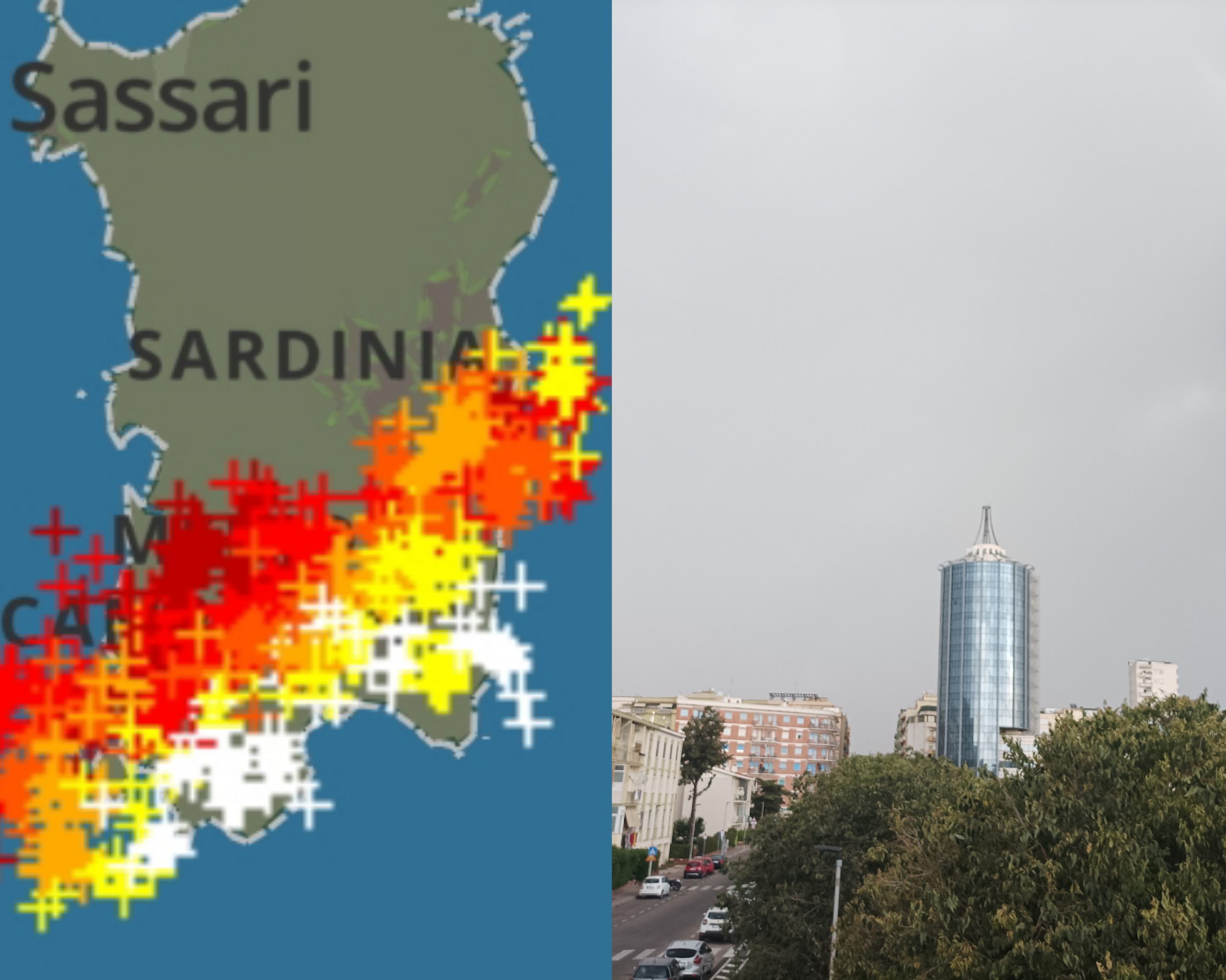 Fulmini e acquazzoni ma il super maltempo in piena estate sulla Sardegna ha le ore contate