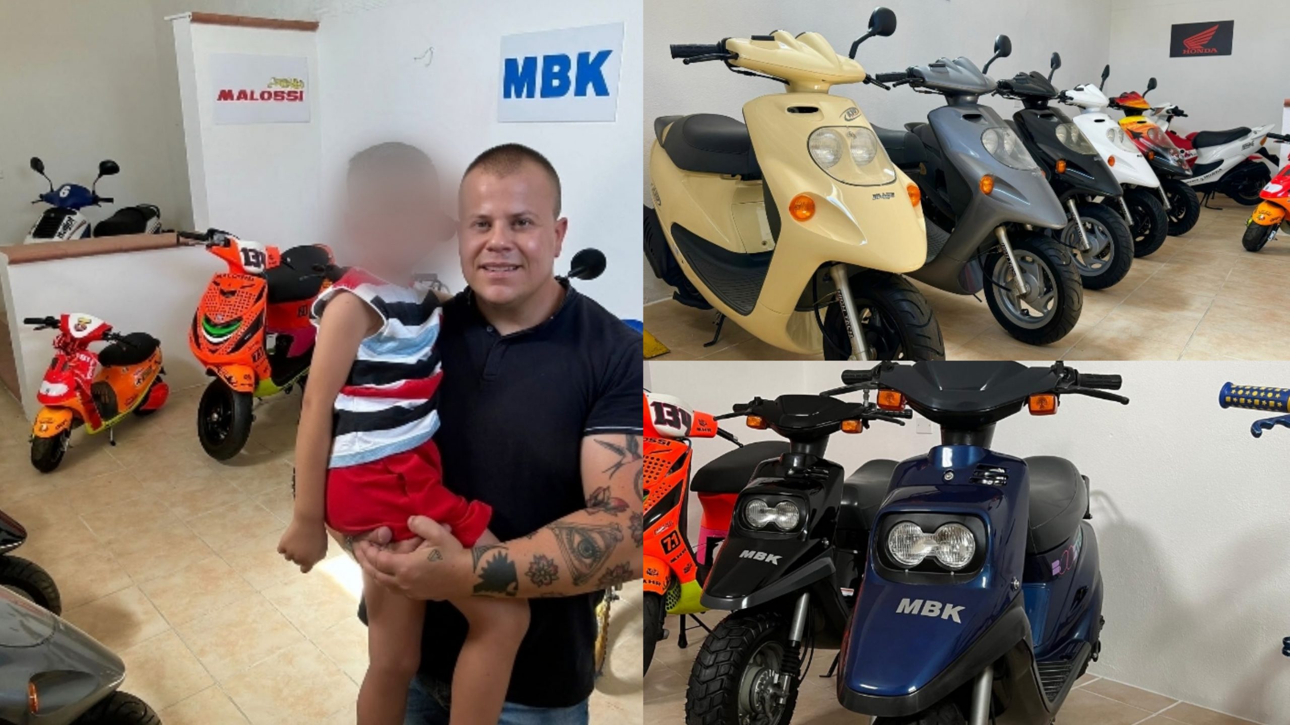 Cagliari, l’agente di commercio con la passione delle due ruote anni 80/90: decine di scooter storici in vetrina