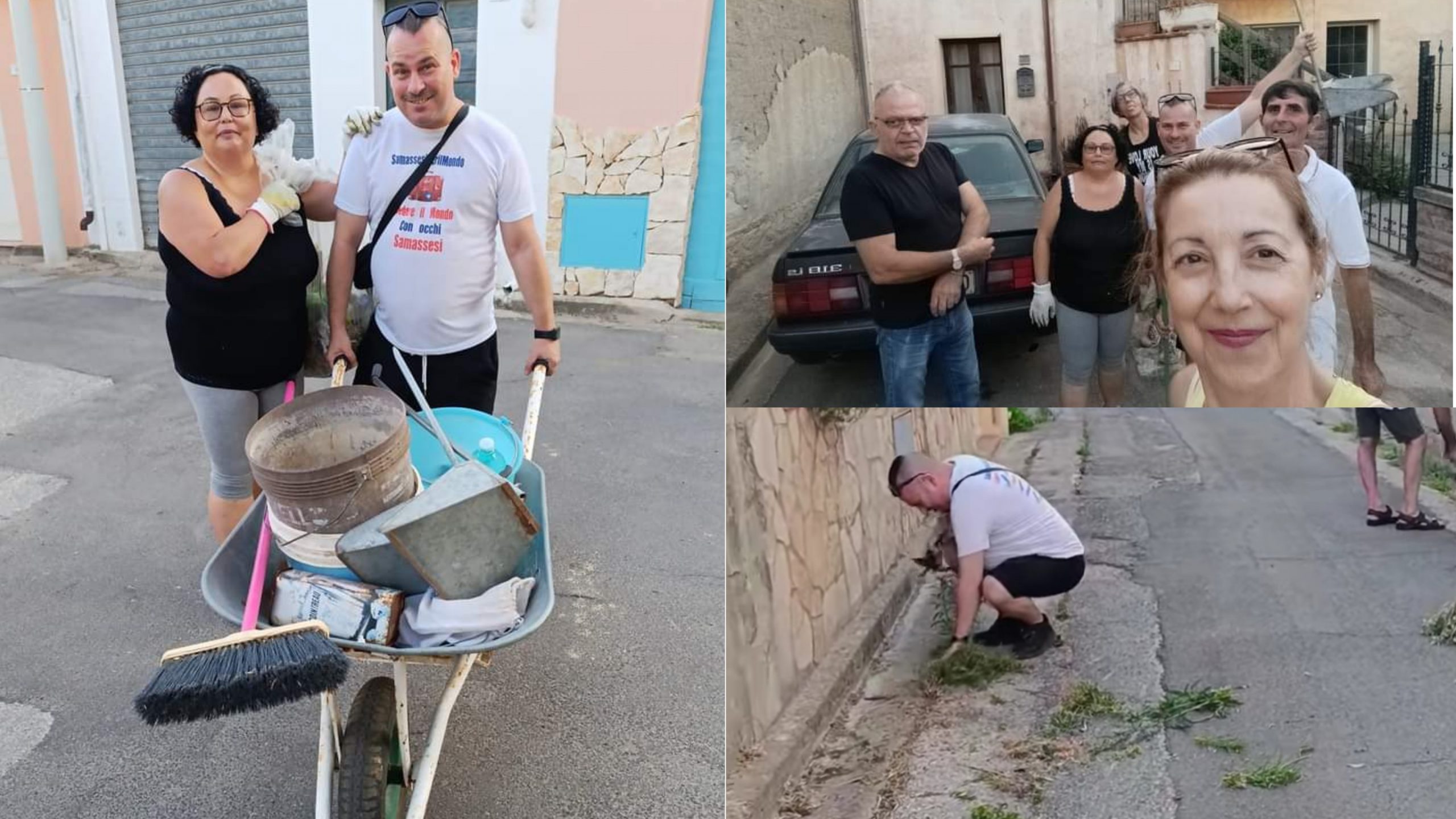 Samassi, il caldo torrido non frena i volontari che ripuliscono le campagne