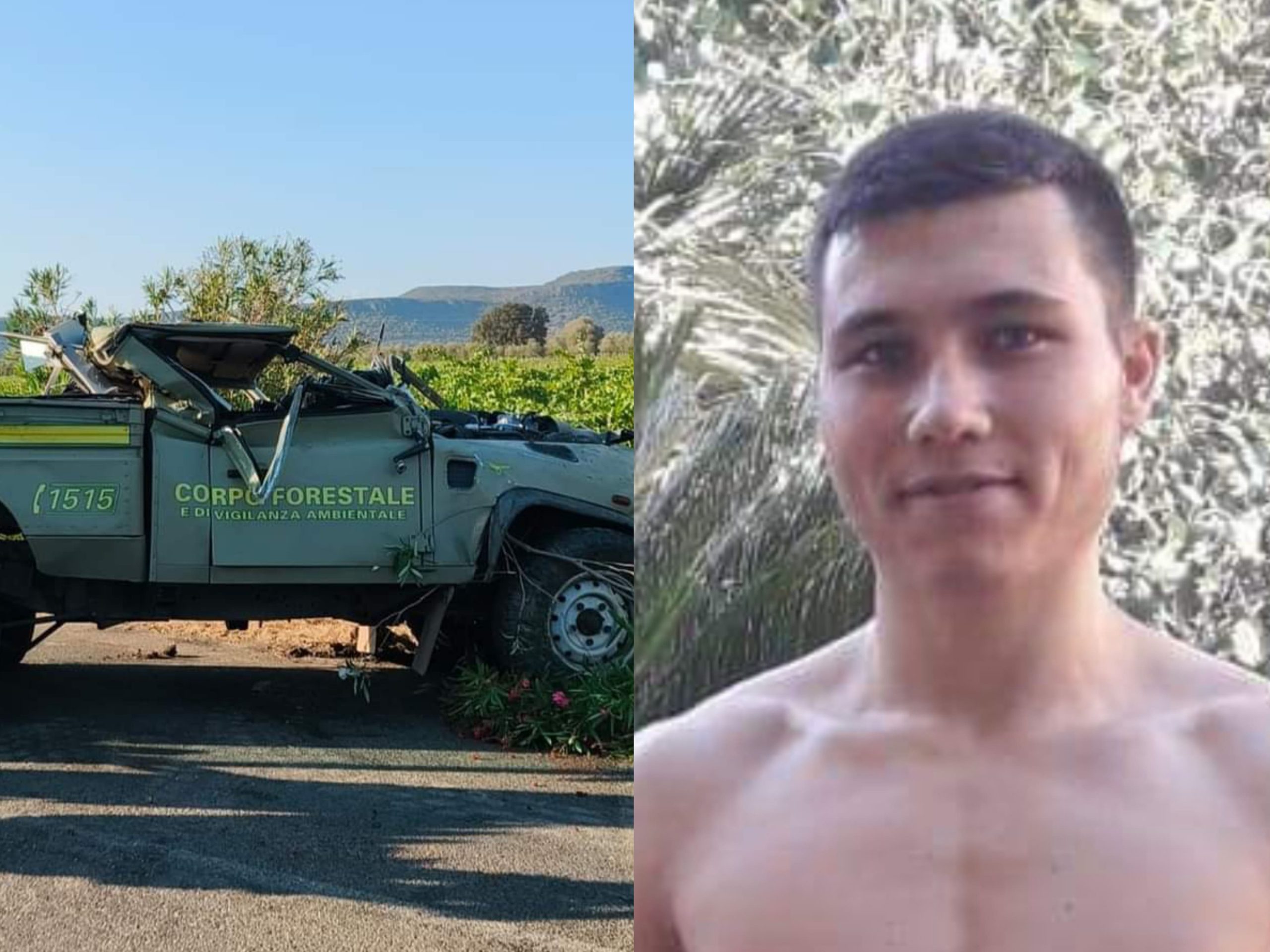 Assemini piange Michele Murenu, il forestale morto a 24 anni nell’auto ribaltata a Santadi