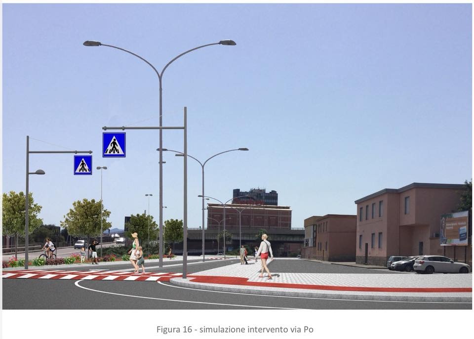 Cagliari, nuovo look per via Po con aree verdi e piste ciclabili: si parte