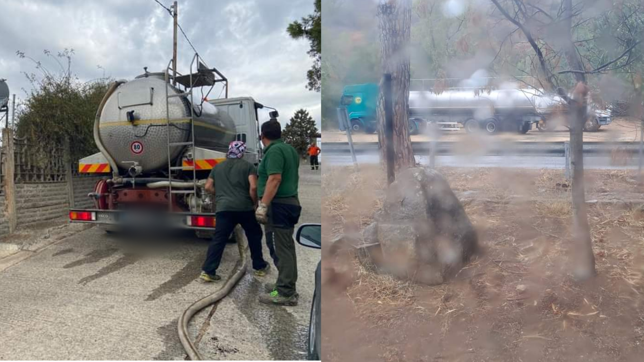 Sinnai, Maracalagonis e Quartucciu con le autobotti per erogare acqua nei villaggi