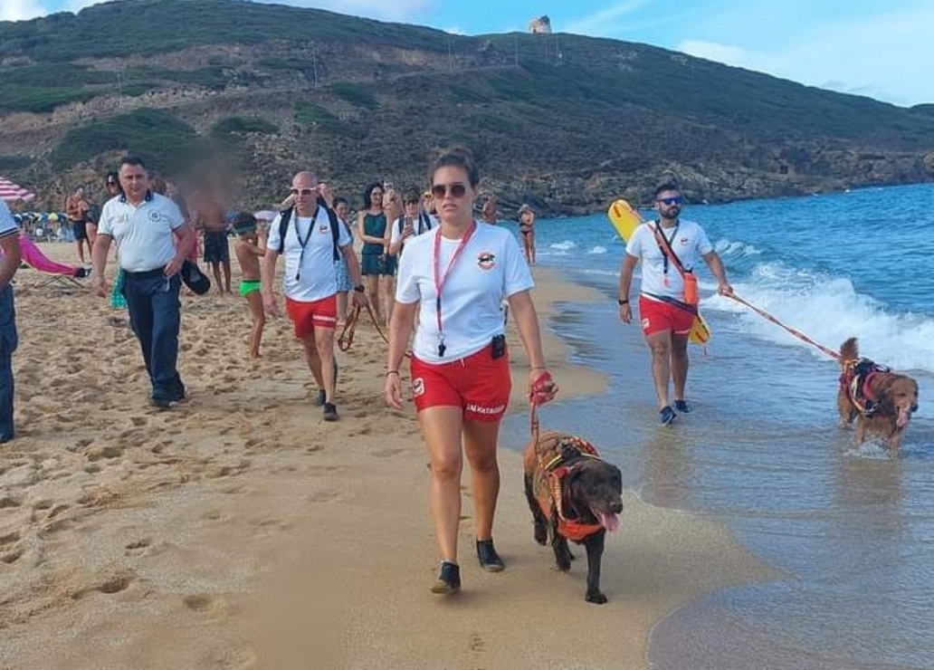 Torre dei Corsari, tuffi in acqua più sicuri grazie ai baywatch a quattro zampe