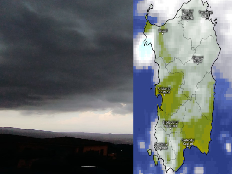 Weekend di maltempo sulla Sardegna, piogge lunghe anche sul Cagliaritano e domenica ritorna il maestrale