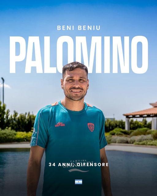 Cagliari, ufficiale l’arrivo di Palomino: “Il nuovo pilastro della difesa rossoblù”