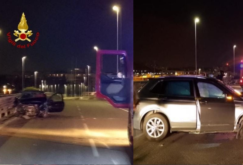 Auto sui guardail o ribaltate, tris di incidenti nel Cagliaritano: cinque feriti