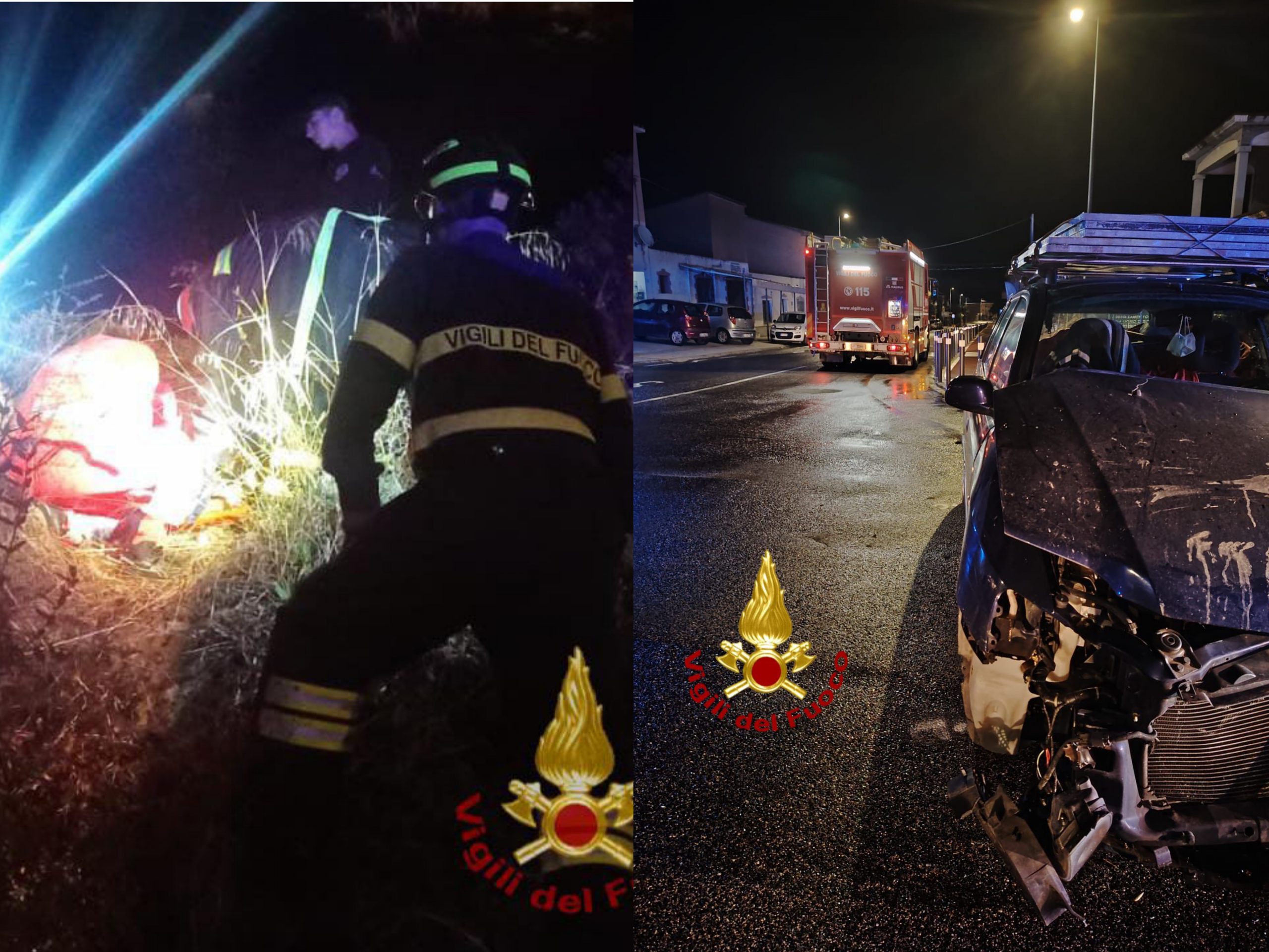 Grave frontale sulla 125, due feriti all’ospedale: ansia anche per un centauro precipitato in una scarpata