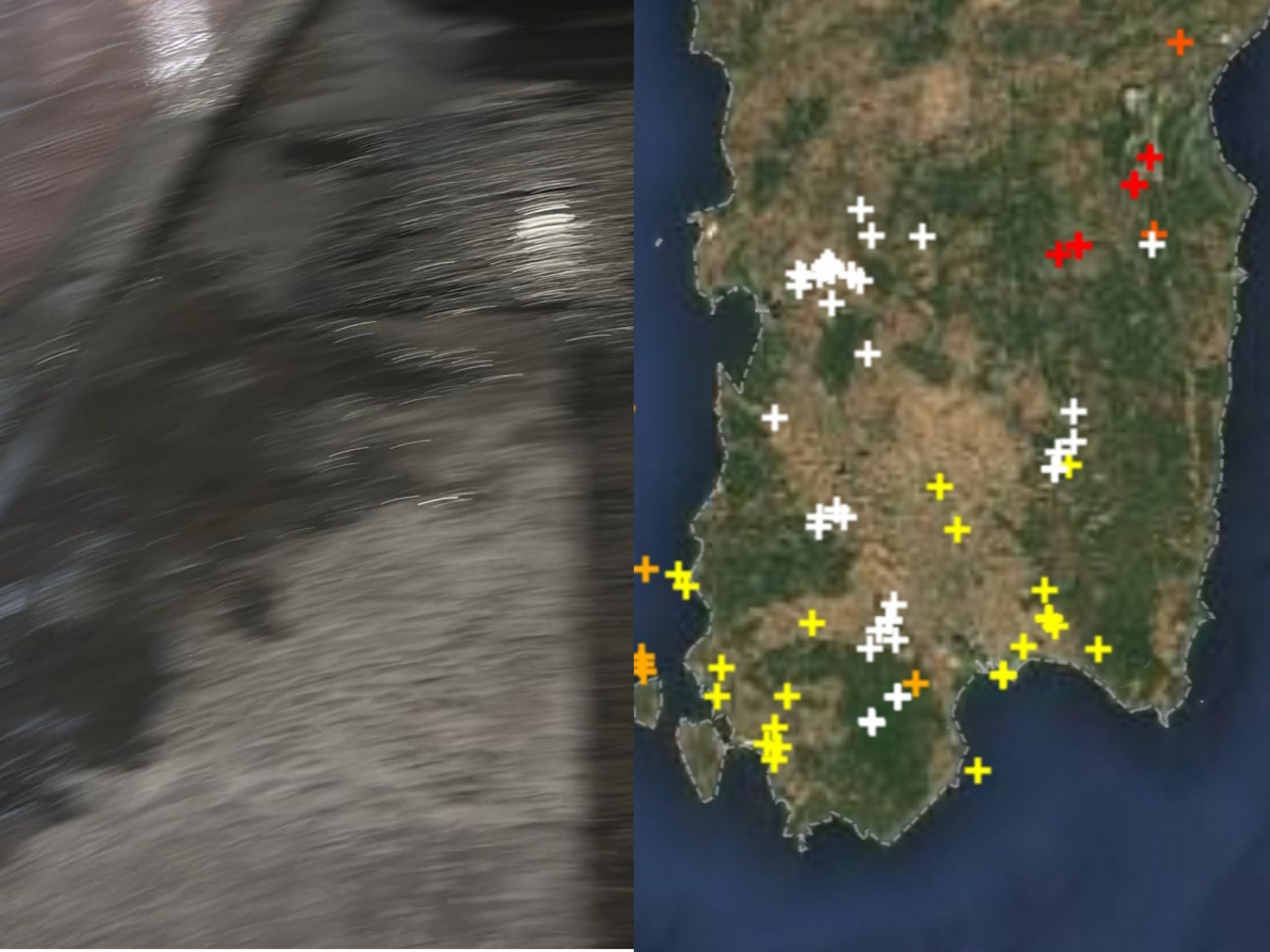 Temporale e clima tropicale su Cagliari, pioggia e umidità con 30 gradi