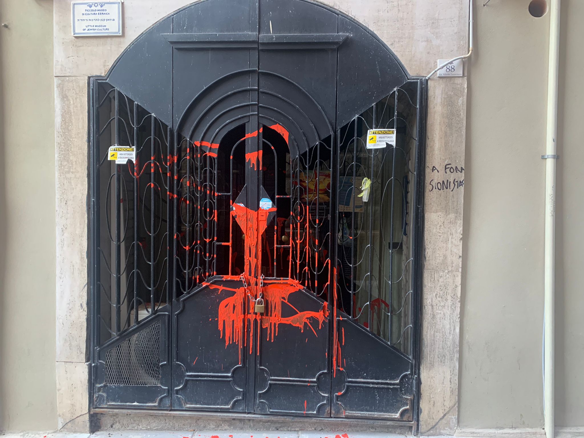 Cagliari, attentato antisemita a Castello nella giornata della cultura ebraica