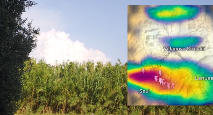 Nubifragio a Seui, boccheggia la Sardegna meridionale