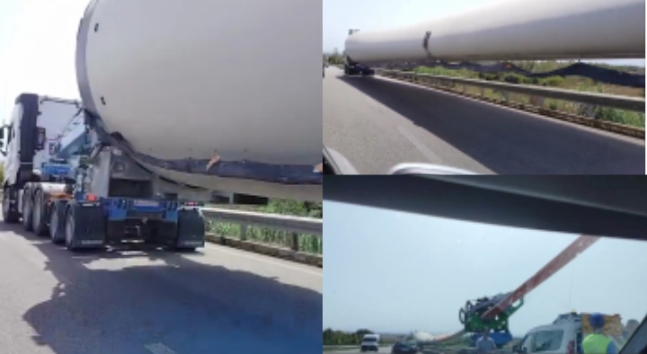 La pala dell’elica nuovamente in rettilineo, sbloccata dallo svincolo della ss 131: è pronta per rimettersi in viaggio verso Santu Miali