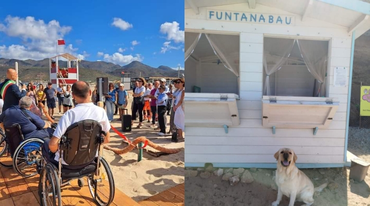 Mare senza barriere a Gonnesa: inaugurato uno spazio a Plagemesu