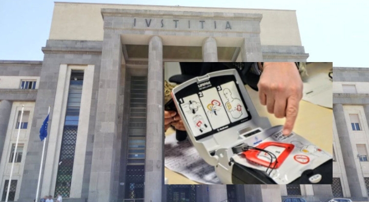Cagliari, un defibrillatore all’interno del Tribunale
