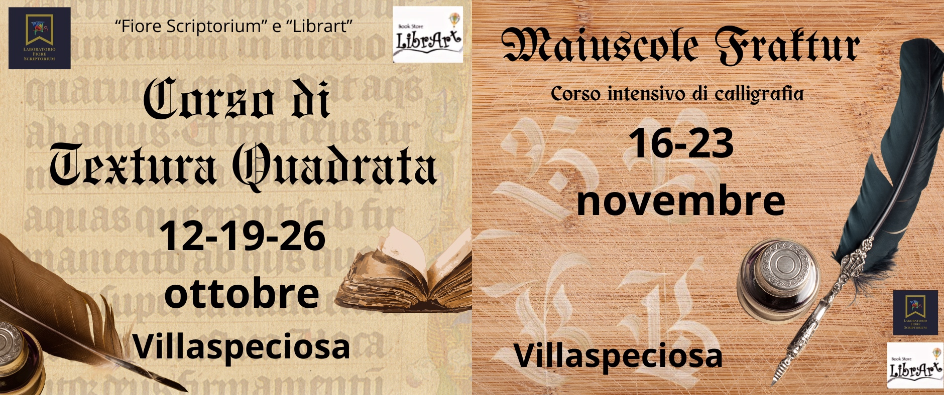 Corsi di Scrittura Medievale e Calligrafia: i prossimi appuntamenti a Villaspeciosa