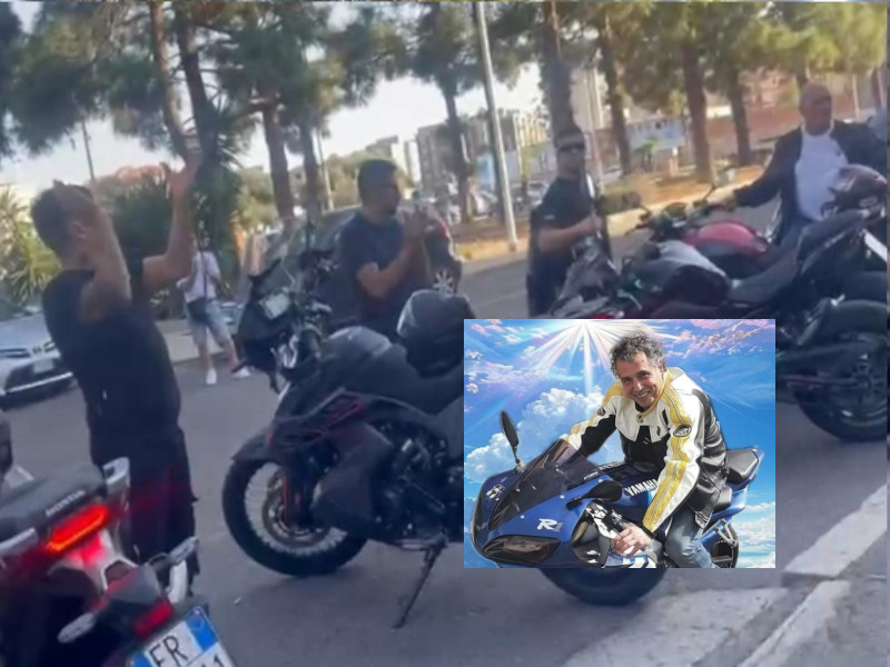 Cagliari, il rombo delle moto per l’addio a Gianfranco Poddesu: “Ciao Gianni, ora sfreccia in cielo”