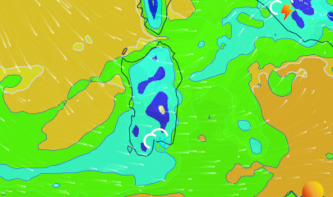 Temporali forti, vento e crollo delle temperature: sulla Sardegna un anticipo d’autunno
