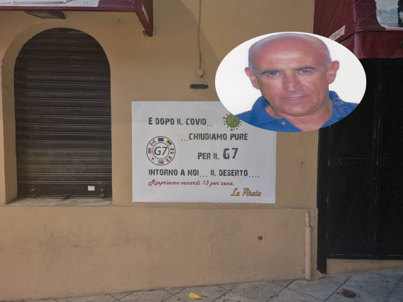 Mezza Cagliari blindata, la protesta di Gianni Onorato: “Dopo il Covid il G7, intorno a noi il deserto”