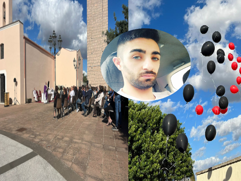 Ucciso a coltellate, Villaspeciosa piange Alessandro Cambuca: sulla bara fiori e la maglia del Milan