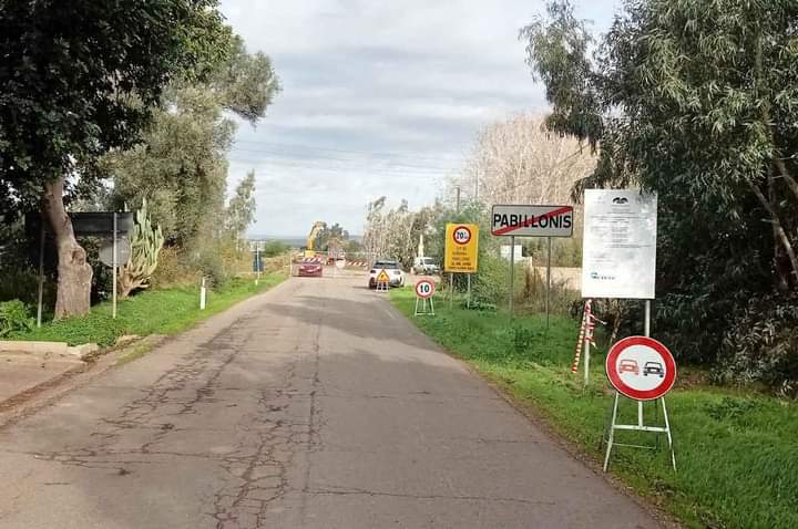 Pabillonis, chiusura parziale della Sp 69 che collega a Sardara