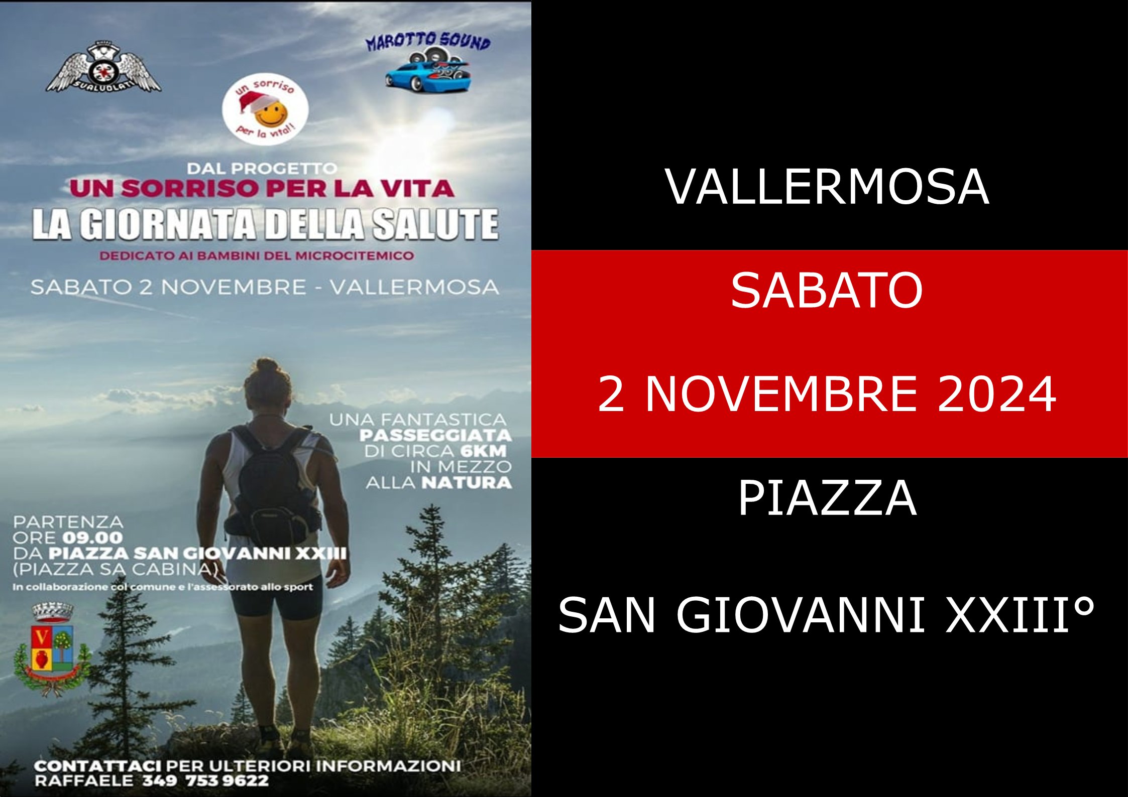 “La giornata della salute”: passeggiata a Vallermosa per aiutare i bimbi del Microcitemico