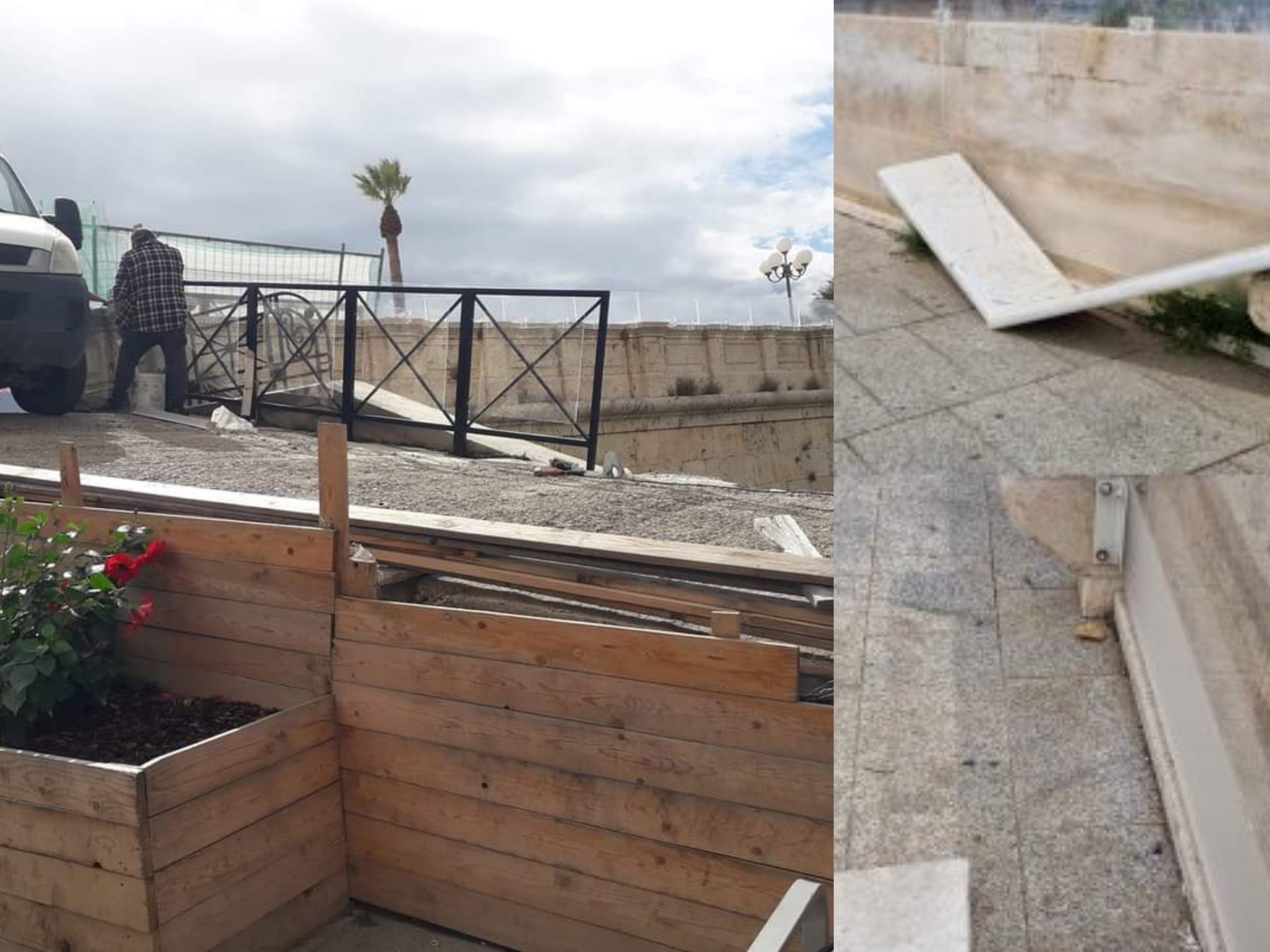 Cagliari, miracolo nel Bastione con lastre spaccate e in mano ai vandali: addio alla discarica sulla rampa