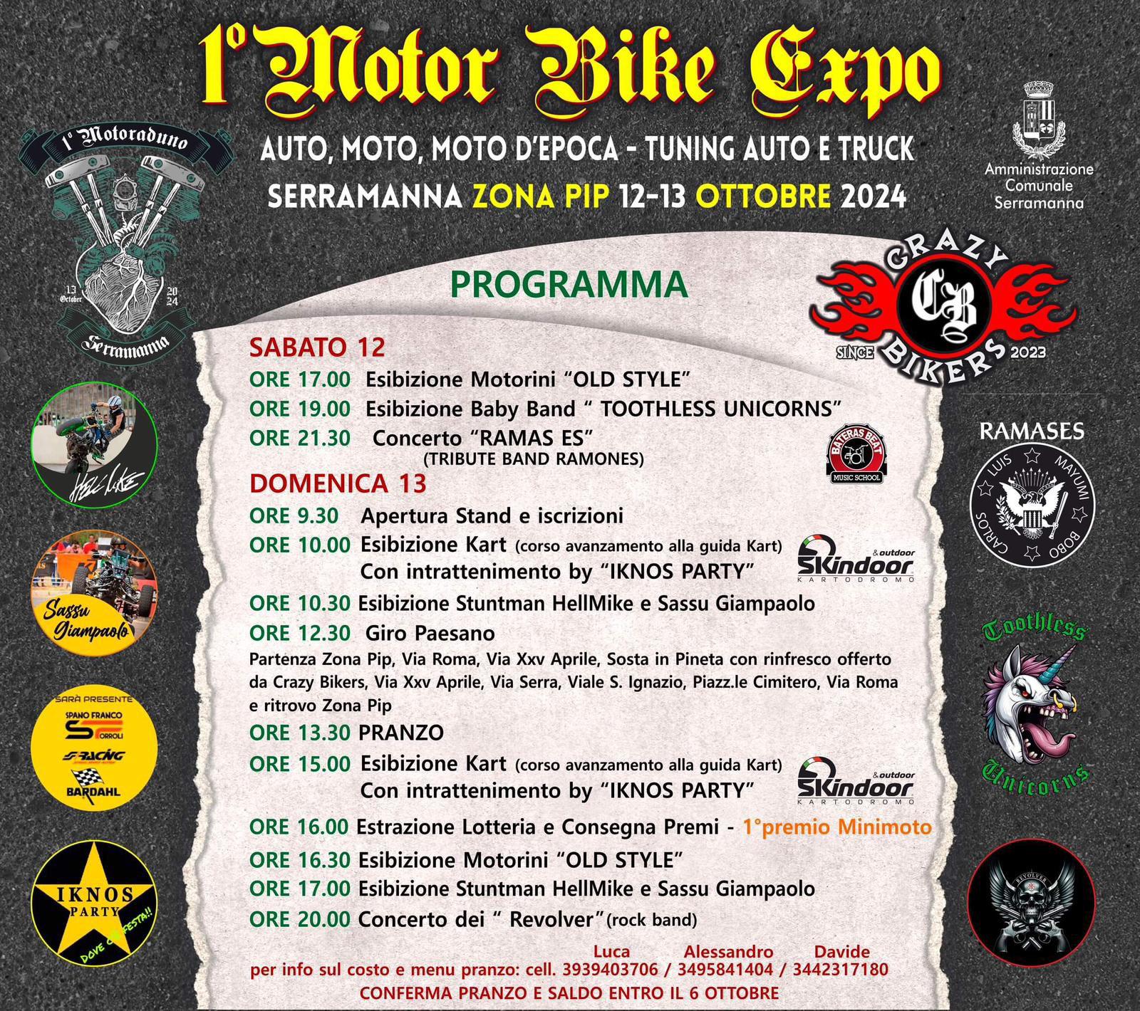 Serramanna, al via il primo Motor Bike Expo
