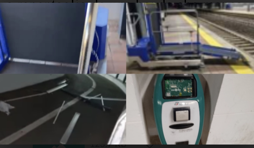 Serramanna grave atto vandalico nella notte: tentano di gettare il mezzo dei disabili tra i binari