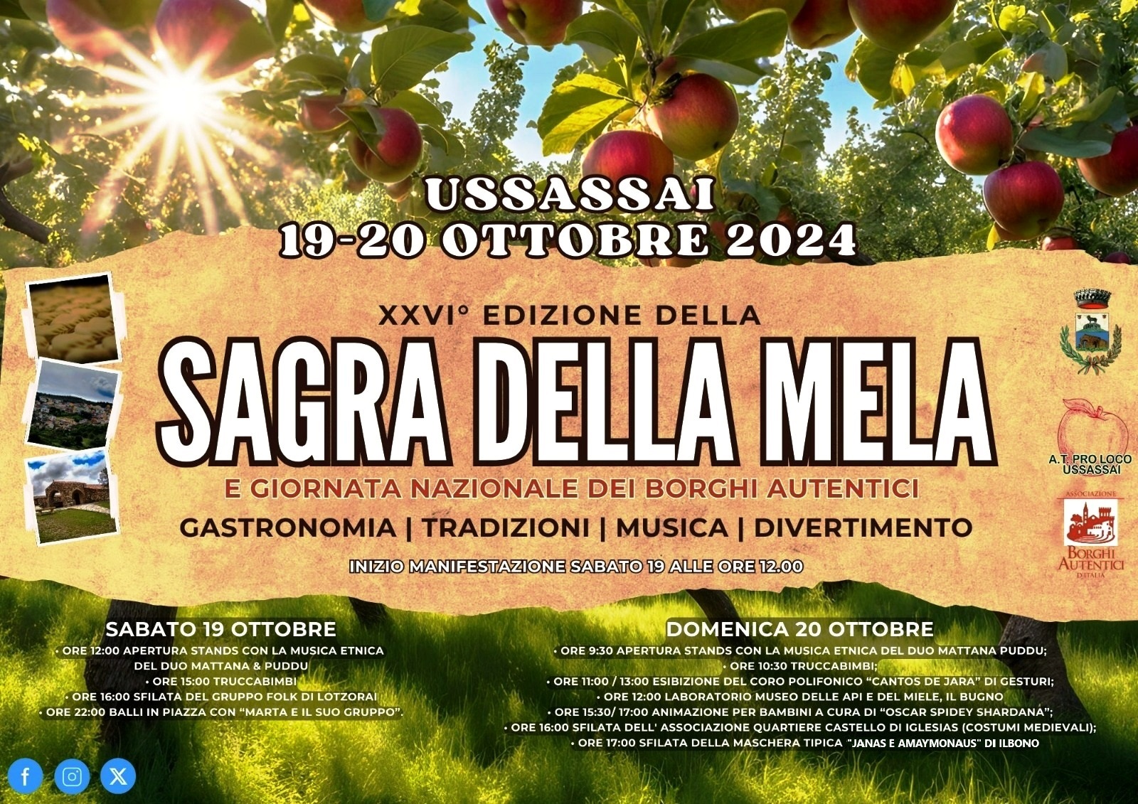 La magica sagra della mela rivive nel cuore di Ussassai: un weekend da non perdere