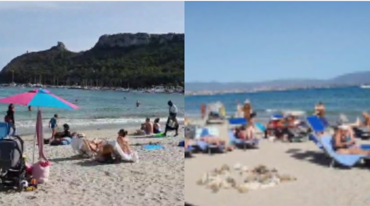 Autunno dal sapore estivo a Cagliari, il Poetto preso d’assalto