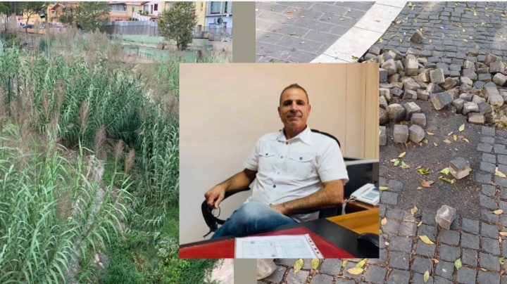 Canale invaso da erbacce a Capoterra, “Tra ratti e scarichi fognari un degrado a cielo aperto”