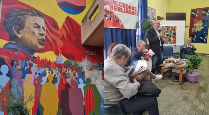Serramanna, inaugurato il murale restaurato e dedicato a Berlinguer