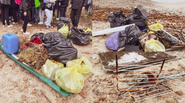 Il litorale di Giorgino ripulito dai ragazzi dell’istituto superiore Atzeni