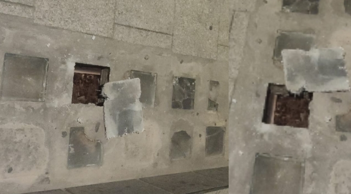 Cagliari, saltano mattonelle in via Mameli: a rischio pedoni e carrozzine