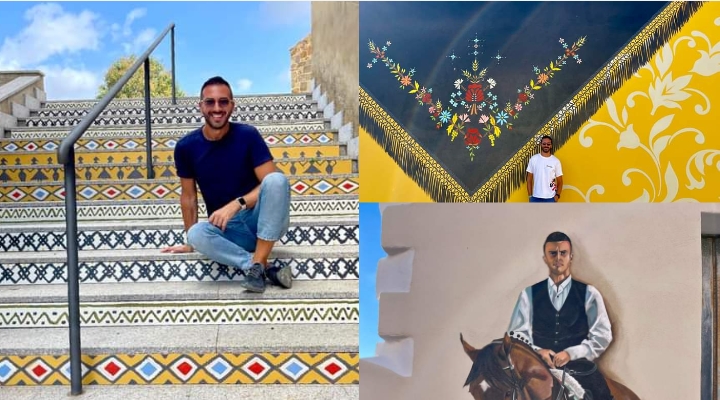 Furtei, la scalinata di San Narciso diventa un tripudio di colori e cultura