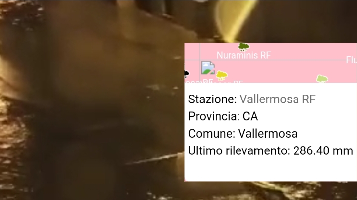 Vallermosa e Siliqua sott’acqua, caduti oltre 280 mm di pioggia
