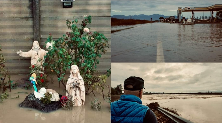 Maltempo, esonda il rio Nou a Villasor: danni ingenti