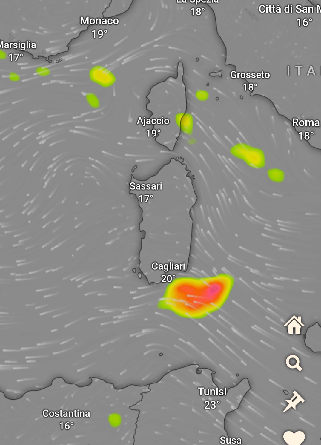 Allerta arancione nella notte nel Cagliaritano, ecco la situazione in diretta: sfiorati dall’onda di pioggia