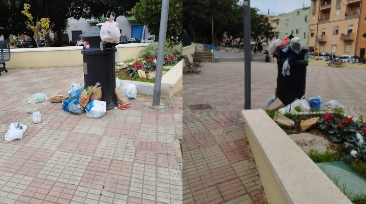 Cagliari, piazza Seui scambiata per ecocentro